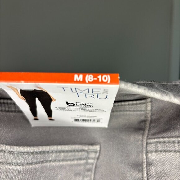TIME and TRU NEW TT Core Jegging Womens M Gray Ankle Stretch - Picture 5 of 8